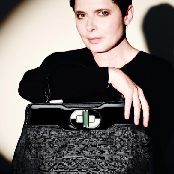 BVLGARI ISABELLA ROSSELLINI LEATHER HANDBAG black calf - Picture 15 of 15